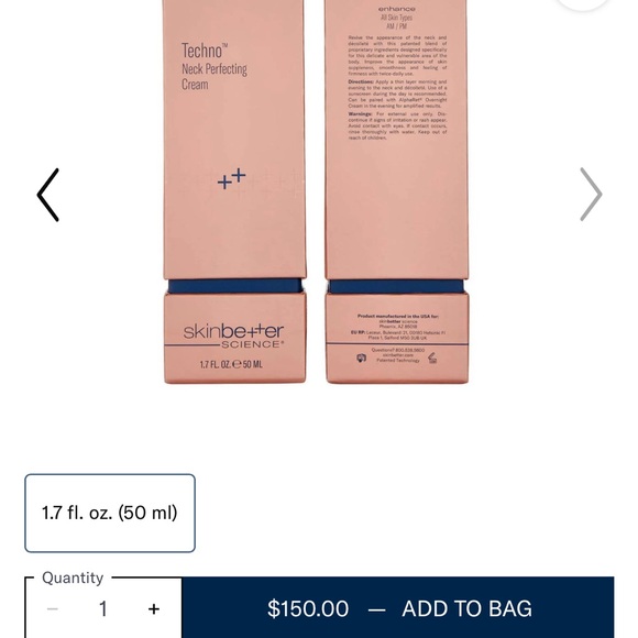 Unopened New Skinbetter science techno neck perfecting cream. - Picture 2 of 6